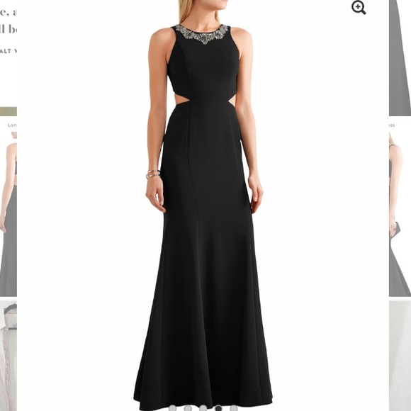 Marchesa NOTTE Dresses & Skirts - MARCHESA NOTTE Black Rhinestone Cutout Dress 4